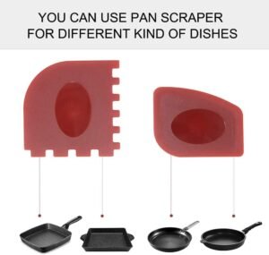 2-Pack Pan Grill Scrapers: Cleaners for Effortless Cooking - Image 2