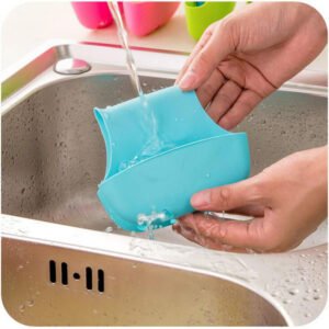 Kitchen Organizer Sink Caddy Blue Storage Sponge Holder Clean Tidy Home Dishwashing Accessory Modern Durable Efficient - Image 4