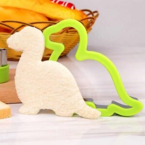 Kids Cookie Cutter Dinosaur Shape Sandwich Biscuit Baking Fun Novelty Party Kitchen Tool Child Friendly Unique Design - Image 2