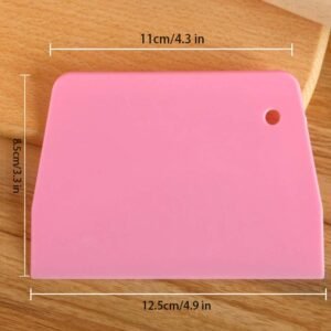 Baking Pastry Spatula Dough Scraper Pink Medium Cake Utensil Kitchen Accessory Nonstick Plastic Food Prep Cooking Gadget - Image 4