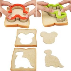 Kids Cookie Cutter Dinosaur Shape Sandwich Biscuit Baking Fun Novelty Party Kitchen Tool Child Friendly Unique Design - Image 4