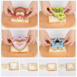 Kids Cookie Cutter Dinosaur Shape Sandwich Biscuit Baking Fun Novelty Party Kitchen Tool Child Friendly Unique Design - Image 5