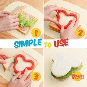Kids Cookie Cutter Dinosaur Shape Sandwich Biscuit Baking Fun Novelty Party Kitchen Tool Child Friendly Unique Design - Image 3