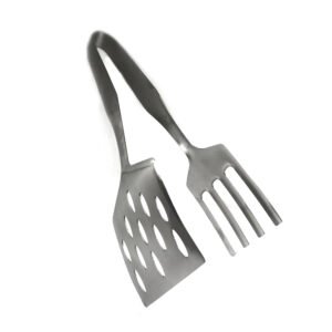 BBQ Grill Tongs Stainless Steel Spatula Fork Food Flipper Tool – Fork&Flip - Image 2