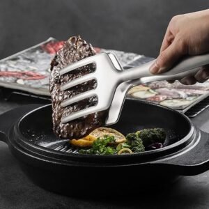 BBQ Grill Tongs Stainless Steel Spatula Fork Food Flipper Tool – Fork&Flip - Image 9