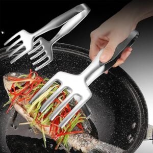 Meat Serving Tongs Stainless Steel BBQ Fork Buffet Food Server – DoubleFork - Image 5