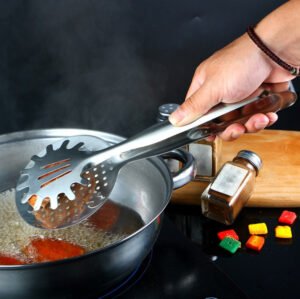 Pasta Serving Tongs Stainless Steel Drainer Spoon Strainer Kitchen – DrainMate - Image 11