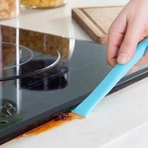 Kitchen Cleaning Scrapers Plastic Rubber Remover Set 3 Stain Gum Scratch-Free Utensils Durable Efficient Kitchen Tool - Image 3