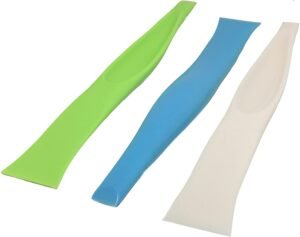 Kitchen Cleaning Scrapers Plastic Rubber Remover Set 3 Stain Gum Scratch-Free Utensils Durable Efficient Kitchen Tool