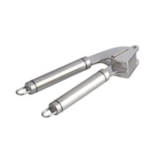 Stainless Steel Garlic Crusher - Durable, Rust-Resistant, Ergonomic Handle, Easy to Use and Clean for Everyday Cooking - Image 4